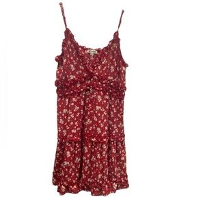 Inspired Hearts red floral Women’s mini dress size extra large